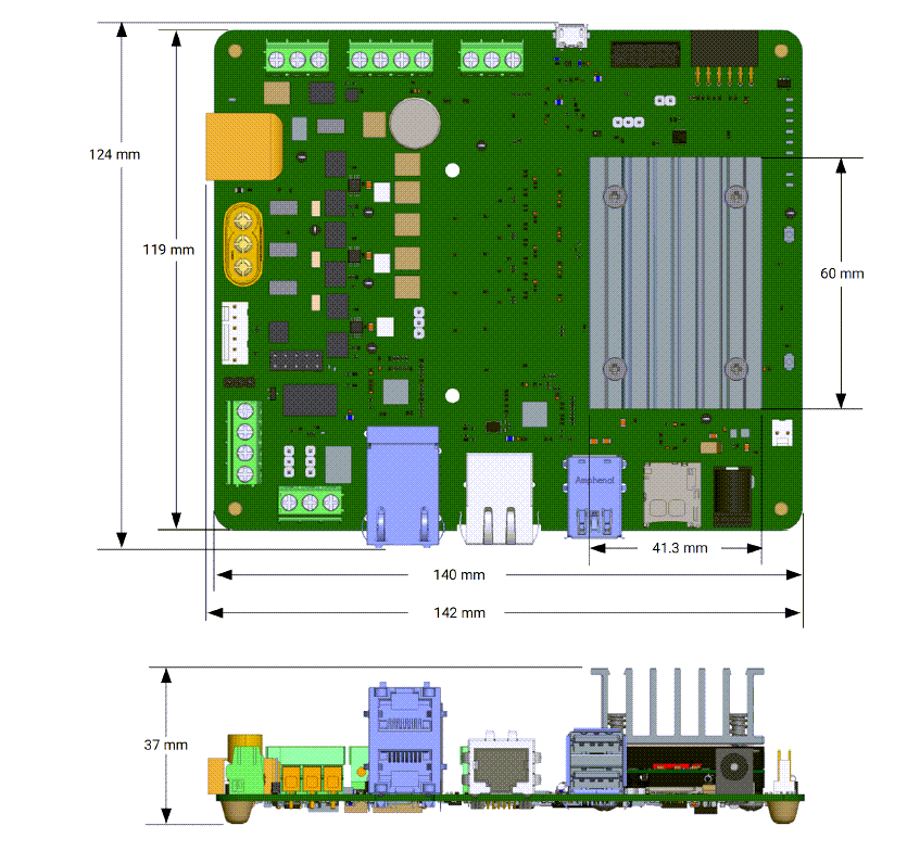 機械製圖 - AMD / Xilinx Kria™ KD240驅動器入門套件